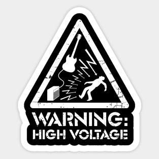 warning high voltage Sticker